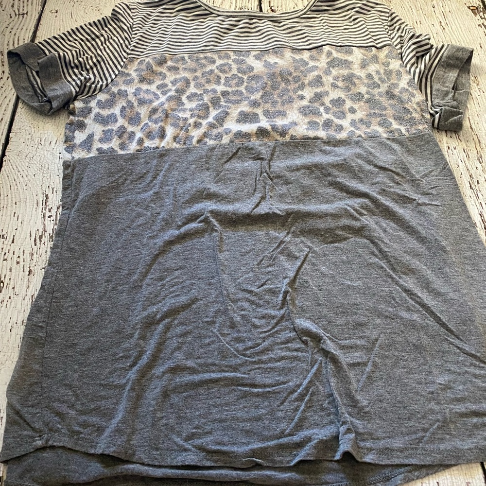 multi print shirt